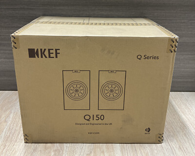  BRAND NEW SEALED KEF Q150 HiFi Uni-Q Bookshelf Speakers (PAIR) Walnut  