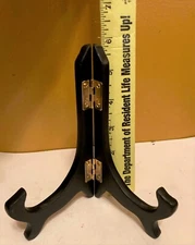 Wooden Folding Display Stand /  Plate Easel Picture Frame Holder  6"H