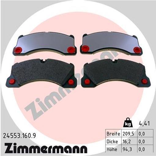 Zimmermann BremsbeläGe Bremsbelegsatz Vorne FüR VW Touareg Porsche Cayenne-image