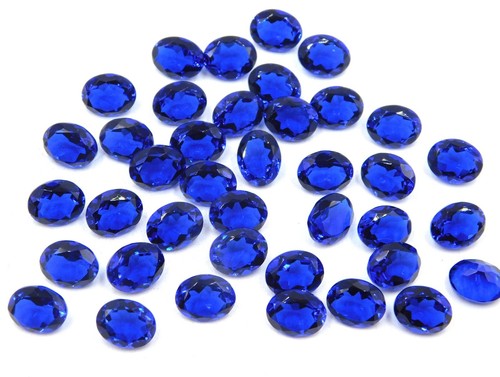 Lab Created Tanzanite Oval Cut Lot Loose Gemstone 8X10 MM For Jewelry Size P-867 - Picture 2 of 8