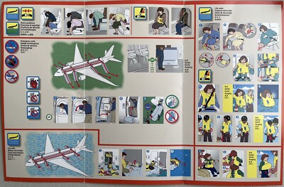 United Airlines Safety Card - Boeing 787-10 R1 | eBay