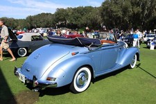 Cars 1952 mercedes benz 220 cabriolet a car vehicle Desk Mat Stitched