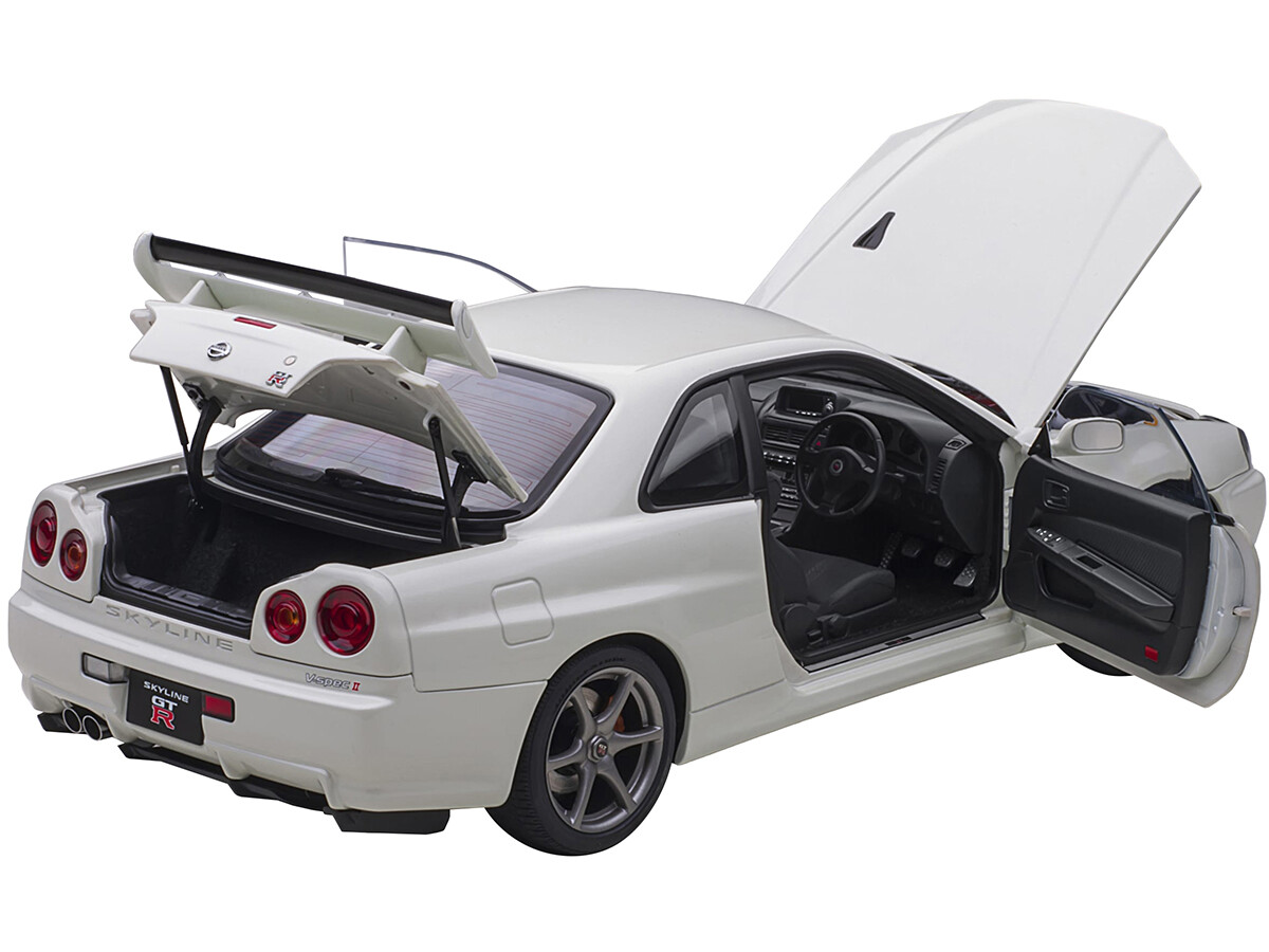 IG0236 1/18 GT-R V-Spec II R34 マットグレー AUTOart 1/18 Nissan Skyline GT-R R34 V-spec II Diecast Model