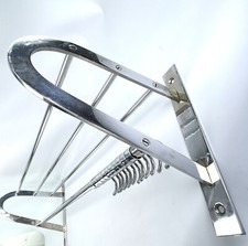 große schwere ART DECO Garderobe Wandgarderobe 30er Jahre Silber Chrom - 110 cm