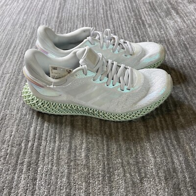 Adidas Parley x 4D Run 1.0 LTD Mens 9.5 White Iridescent Running Comfort