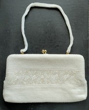 Vintage 1950s Walborg Beaded Evening Bag   Hand-Beaded in Korea   Excellent Cond