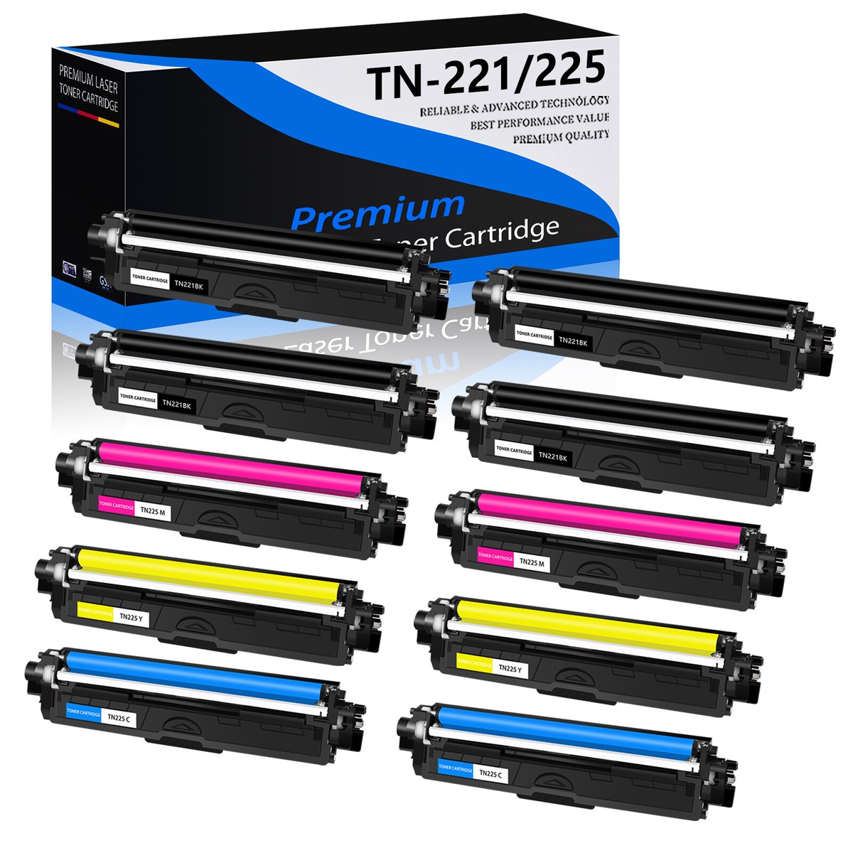 Brother MFC 9330cdw Toner Toner Nero Compatibile Brother TN221 - 3 Pezzi Per MFC-9130CW, 9330CDW, 9340CDW, Resa Fino A 2500 Pagine Cartucce Toner Compatibili Brother - Foto 7