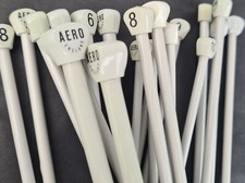 Aero Vintage Knitting Needles Pairs in Old UK Sizes. Pick Size 6.5"  10" 12" 14"