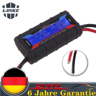 DC LCD Power Analyzer Watt Meter RC Batterie Verbrauch Leistung Digital Monitor