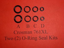 Rifle Crosman 761XL 761 XL (antes de 1977) dos (2) kits de juntas tóricas