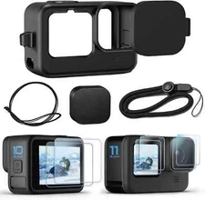 Accessories Kit for Go Pro Hero 12/Hero 11/Hero 10/Hero 9 Black,2-Pack(6Pcs) Scr