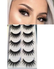 Wispy Mink Eyelashes 6D Flutter Makeup Extension Set Lashes - High Quality