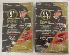 1993-94 Donruss Update Hockey Boxes Factory Sealed 36 Pack 2 Box Lot