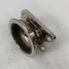 Straight 3" V-Band Flange to T3-4 Bolt Turbo Charger Flange Conversion Adapter
