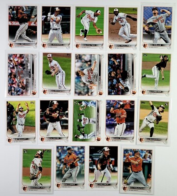 2022 Topps S1/S2/Update BALTIMORE ORIOLES 28-card team set Mountcastle Mullins