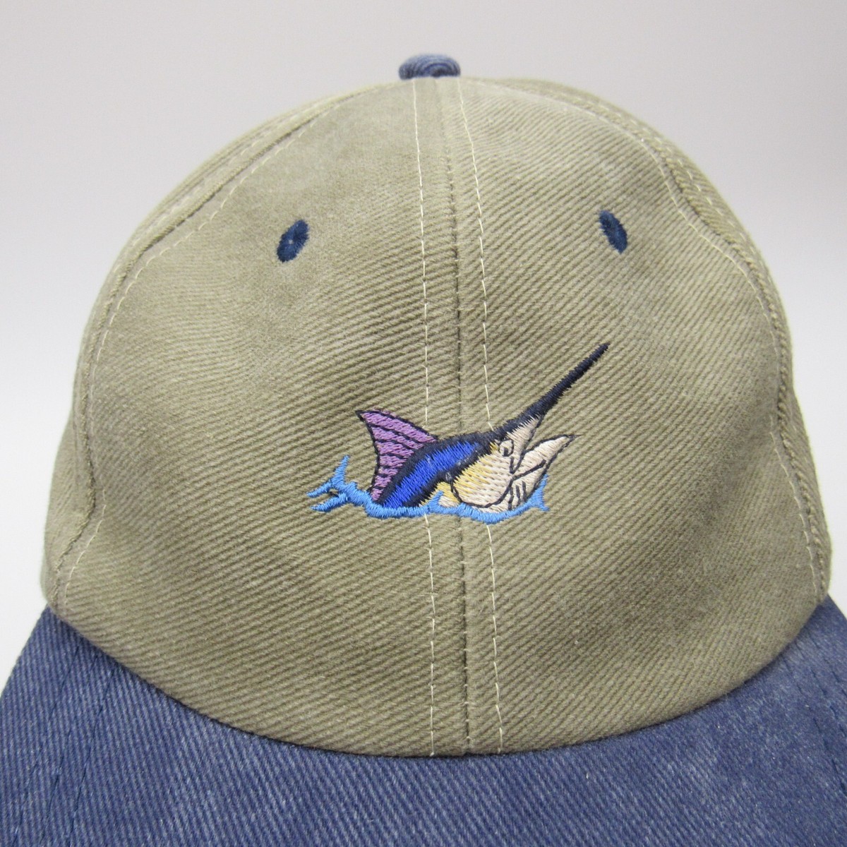 Guy Harvey Long Bill Fishing Hat Cap Deep Sea Swordfish