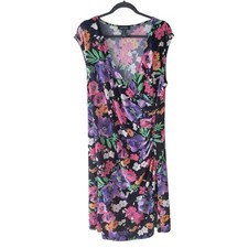 Lauren by Ralph Lauren Bright Floral Sleeveless Dress Size XL