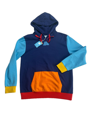 #ad #ad ALDI Gear Logo Drawstring Hoodie Size Medium Blue Multicolor Pullover $20.00