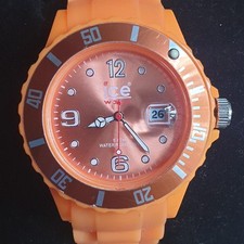 Damenuhr  ICE WATCH  NEON ORANGE mit Datumsanzeige - läuft
