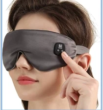 Rechargeable Cordless Heated Eye Mask 4 Temp Settings Timer Extra Washable Cover