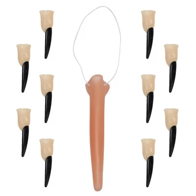 11Pcs Halloween décoratif Zombie Ongle Finger Trick Prop pour la fête (noir) - Photo 1/4