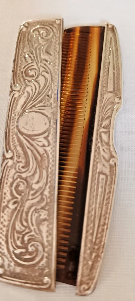 Pettine Da Borsa argento 800 paterna & Livi - Immagine 2 di 4