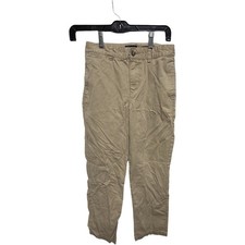 Chaps Boys Khaki Chino Style 100% cotton uniform dress pants size 12