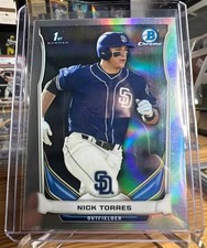 Nick Torres 2014 First Bowman Chrome Refractor (YANKEES)