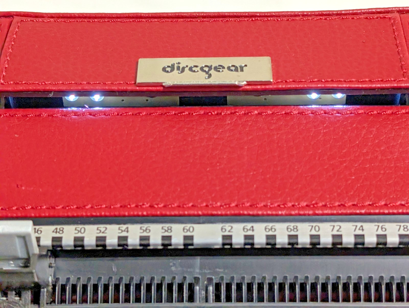 DiscGear Selector 120HD Faux Leather CD & DVD Storage Case -  Red Never Used