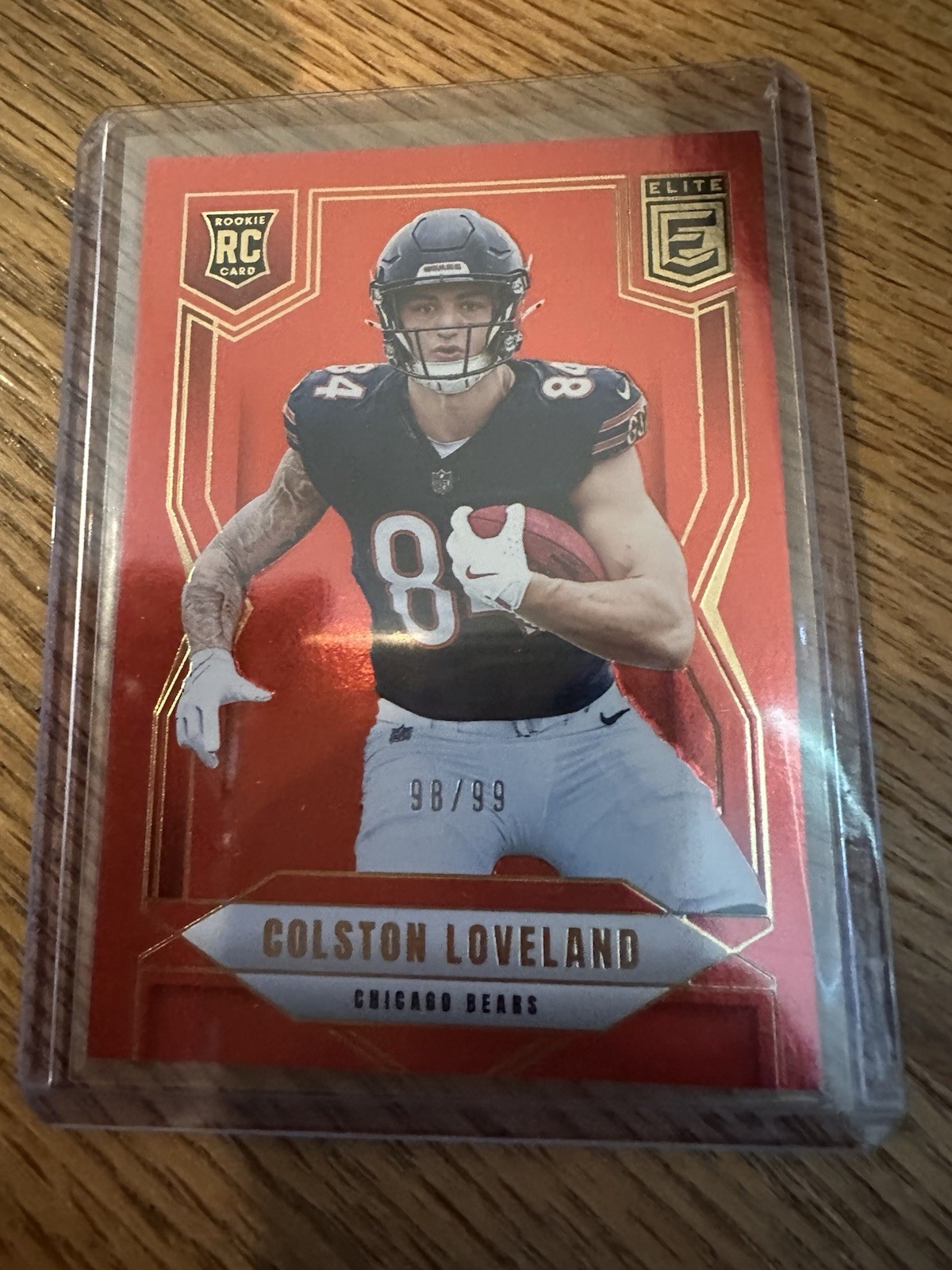 2025 Donruss Elite Colston Loveland Rookie Red /99 Chicago Bears #109