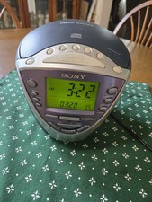 Sony Dream Machine ICF-CD843V AM FM Radio CD Player Alarm Clock Works