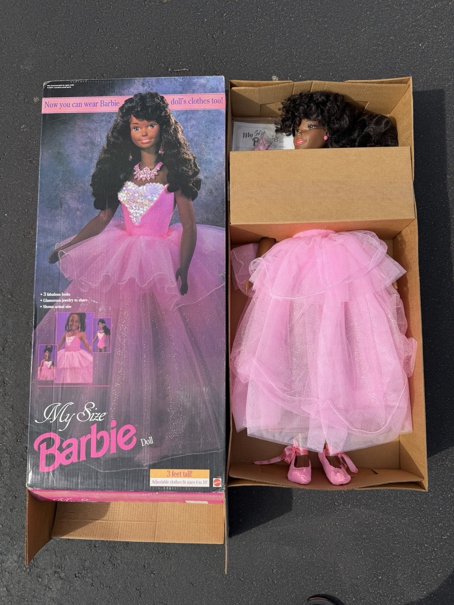 My Size African American Barbie Doll 3' Tall NEW In Original Box