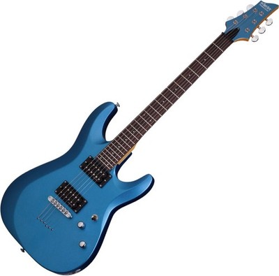 Schecter C-6 Deluxe Electric Guitar Satin Metallic Light Blue