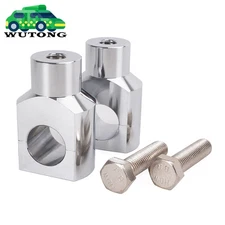 1" Chrome Motorcycle Handlebar Risers for Harley Davidson Sportster Softail US