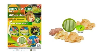 Mikrowelle Knuspermaschine Set Ölfreie Chips in Minuten Gesunde Kartoffelchips Herd