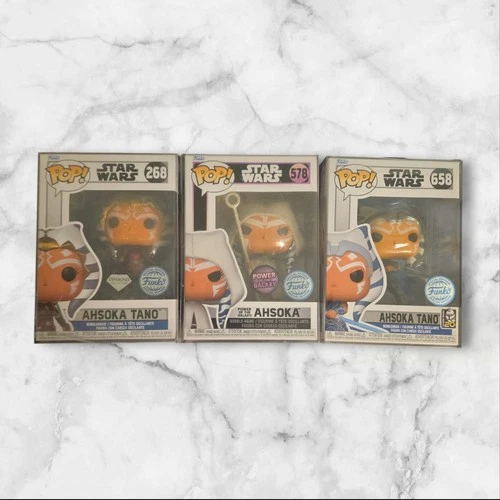 Funko Pop! Star Wars Ahsoka 268, 578 & 658 3 Pop Bundle