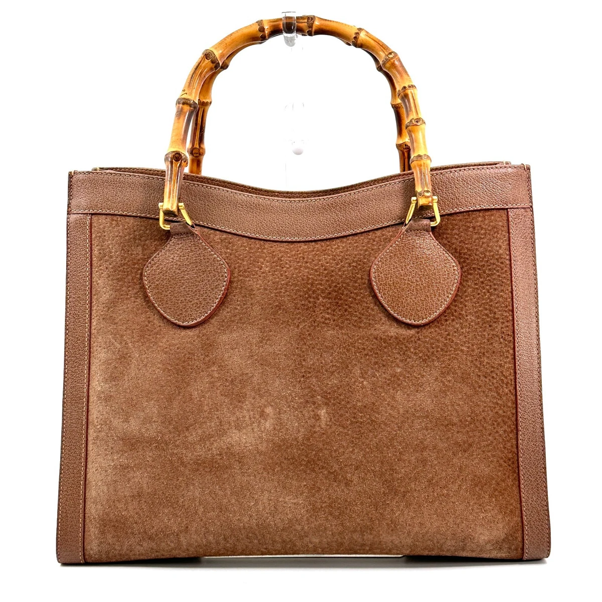 【ベタあり】 old Gucci bamboo hand bag brown GUCCI Brown Bamboo Small Top Handle Bag | Tuckernuck Archive