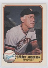 1981 Fleer Sparky Anderson #460 HOF 0a0