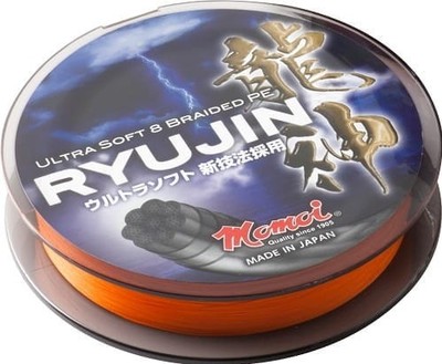 MOMOI Ryujin geflochtene Schnur 300 m 0,10 mm 9kg Orange