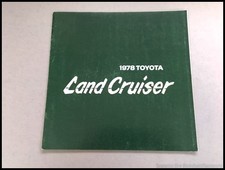 1978 Toyota Land Cruiser Vintage Car Sales Brochure Catalog