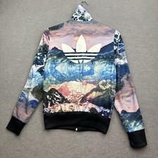 Adidas Jacket Women UK 8 Mountain Clash AOP Climbing Trefoil Outdoor Hiking