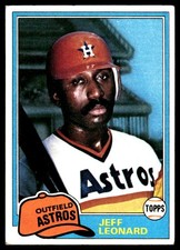 Jeff Leonard 1981 Topps #469 Houston Astros MLB READ FREE SHIPPING AutographDen