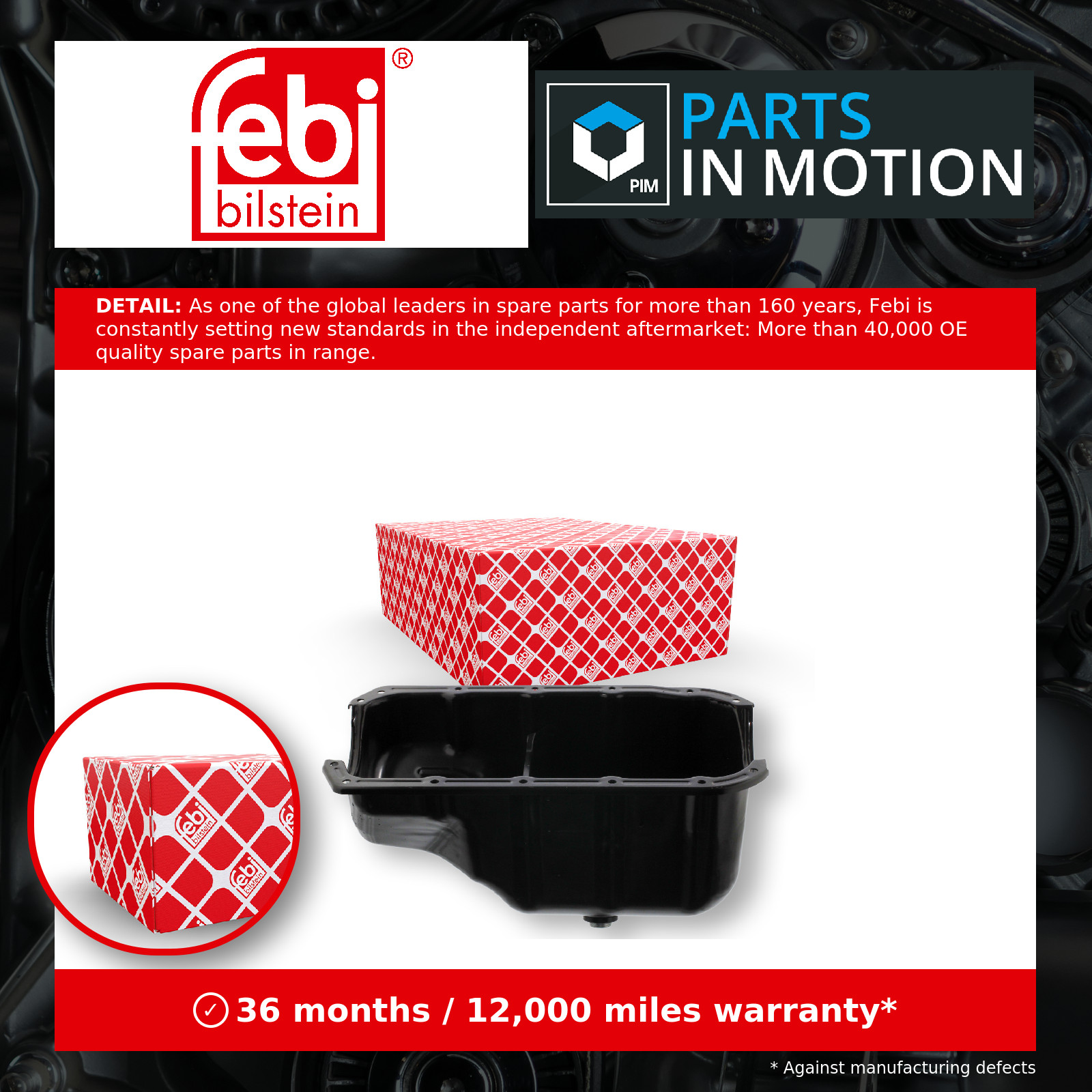 Febi 37576 Oil Sump Fits Fiat Lancia Doblo Palio Panda Punto Siena Uno - Image 3