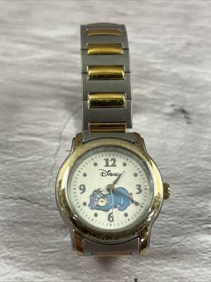 Disney Eeyore Women's 2 Tone Stainless Watch with Stretch Band. Needs Battery