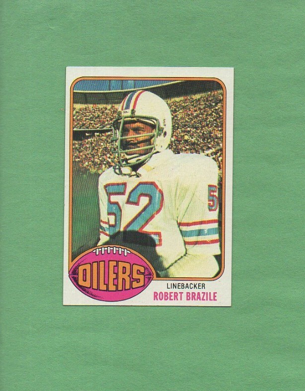 1976 Topps Football Set ROBERT BRAZILE Rookie Card RC # 424