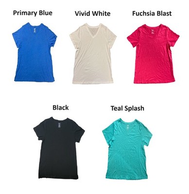 Member's Mark Ladies Essential Soft Short Sleeve V Neck Tee