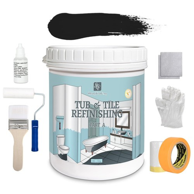 #ad #ad Tub amp; Tile Refinishing Kit Bathtub Bathroom Tile Countertop Paint Waterproof $37.04