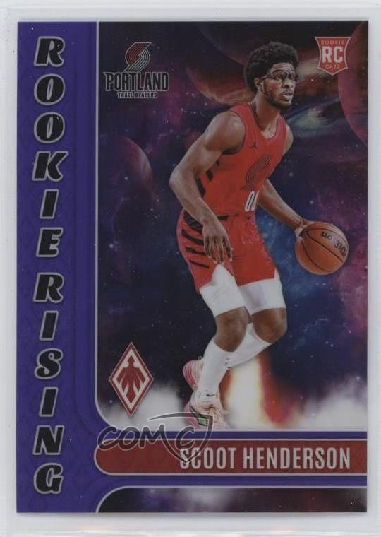2023-24 Panini Phoenix Rookie Rising Purple 9/75 Scoot Henderson #11 RC 3s8