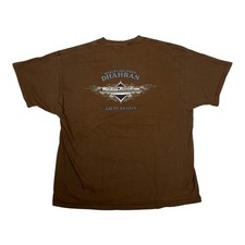 Vintage Harley Davidson T-Shirt Size 3XL Saudi Arabia Brown Made in USA