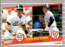 Jose Canseco A's 1989 Fleer SuperStar Specials #628 Baseball Card